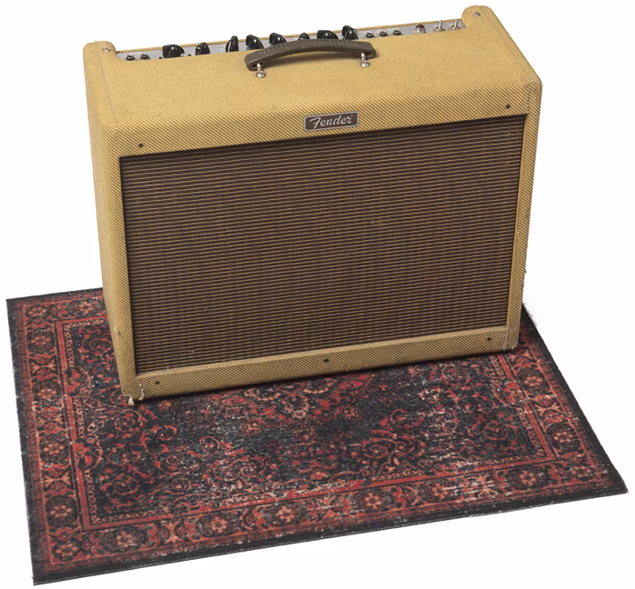 DRUMnBASE Vintage Persian Pedal&Amp Black Red - Szőnyeg