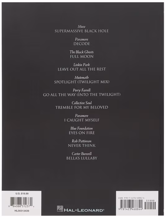 MS Twilight: Music From The Motion Picture (PVG) - Soundtrack