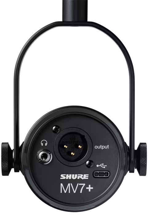 Shure MV7+ Black - USB-s dinamikus mikrofon