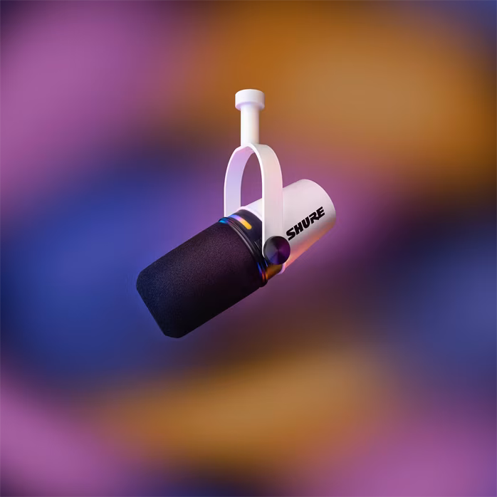 Shure MV7+ White - USB-s dinamikus mikrofon