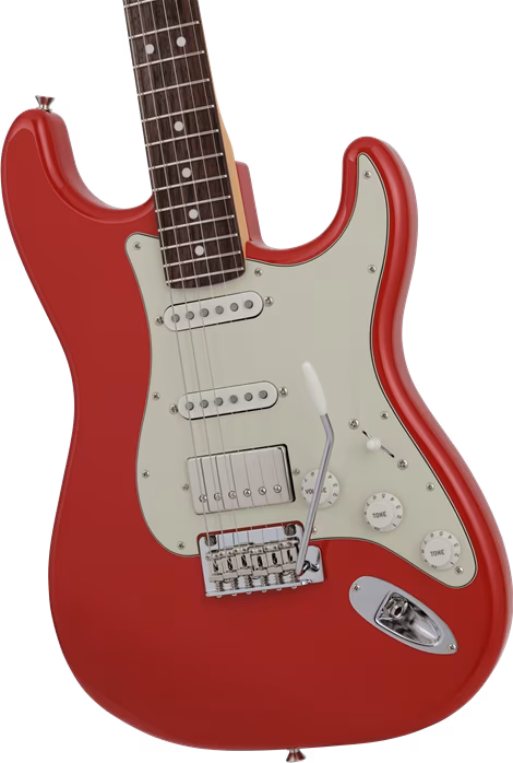 Fender 2024 Collection Made in Japan Hybrid II Stratocaster HSS RW Modena Red - Elektromos gitár
