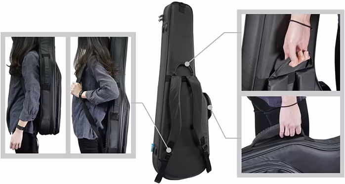 Ibanez POWERPAD ULTRA Gig Bag E-Guitar - Charcoal Gray - Elektromos gitár puhatok