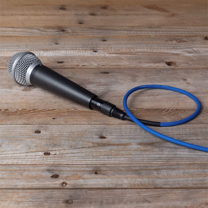 Cascha Standard Line Mic Cable Blue 9m  - Mikrofon kábel