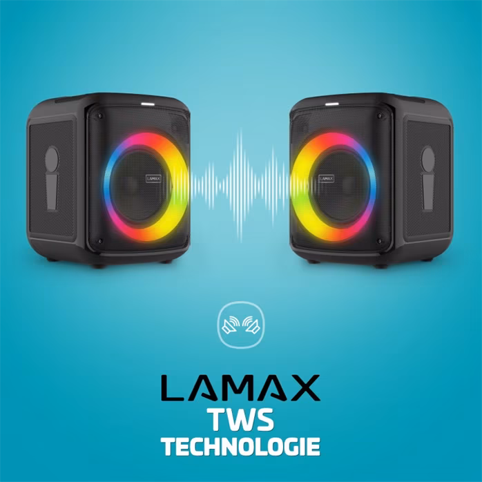 LAMAX PartyKing1 Play - Vezeték nélküli hordozható hangfal