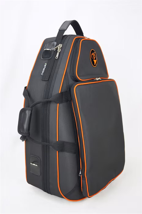 Marcus Bonna MB-5St XL, Black Nylon and Rim Orange with Sheet Music Bag - Vadászkürt tok