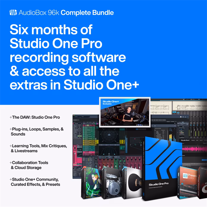 PreSonus AudioBox 96k Complete Bundle - Otthoni stúdió csomag