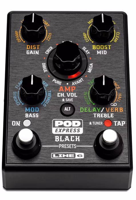 Line 6 POD Express Guitar Black (használt) - Gitár multieffekt