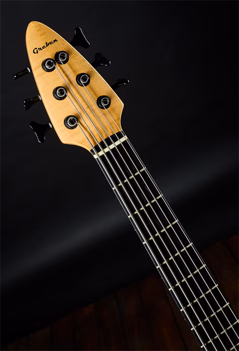 Grebeň 6 Walnut Top - Elektromos basszusgitár