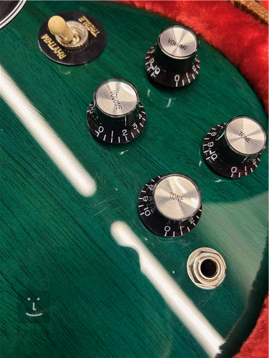 Gibson SG Standard 61 Stop Bar Translucent Teal (használt) - Elektromos gitár