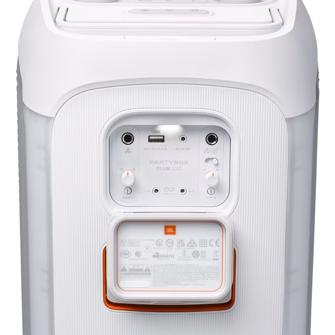 JBL PartyBox CLUB 120 White (kicsomagolt) - Vezeték nélküli hordozható hangfal