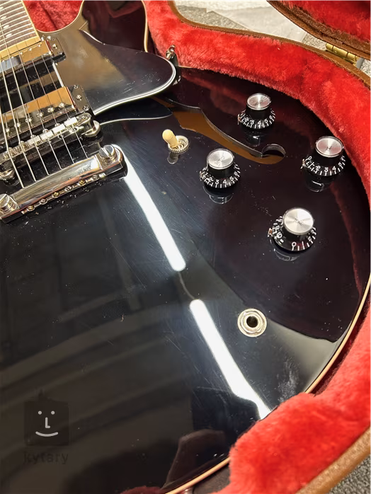 Gibson ES-335 Vintage Ebony  (kicsomagolt) - Szemiakusztikus gitár