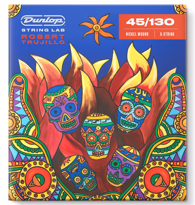 Dunlop Robert Trujillo Nickel Wound Bass Strings 45-130 5-String - 5 húros basszusgitár húrok