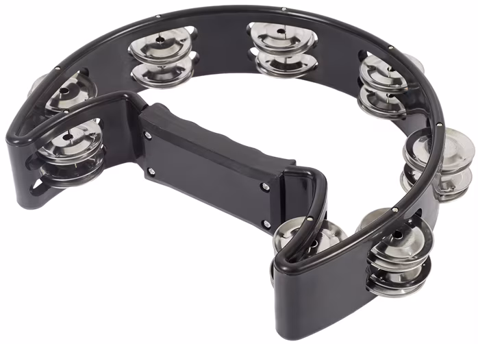 PP World Percussion Headless Tambourine ~ Black - Csörgő