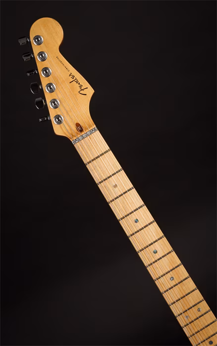 Fender 2007 American Deluxe Stratocaster HSS Amber - Elektromos gitár