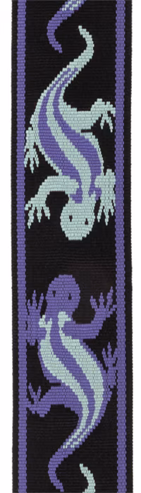 D'Addario Vintage Green/Blue Lizards - Gitár hevederek