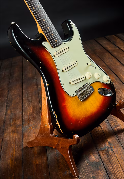 Fender 1963 Stratocaster 3TSB All Original - Elektromos gitár