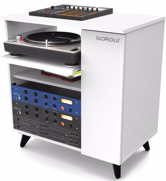 Glorious Modular Side Rack White - Stúdió bútor