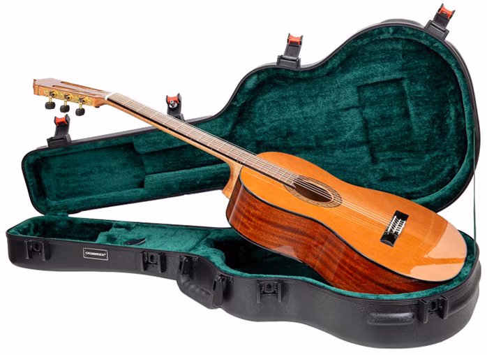 CrossRock CRA980CBK Black - Klasszikus gitár keménytok