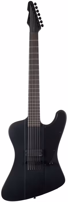 ESP LTD Phoenix-7 Baritone Black Metal Black Satin - Elektromos héthúros gitár