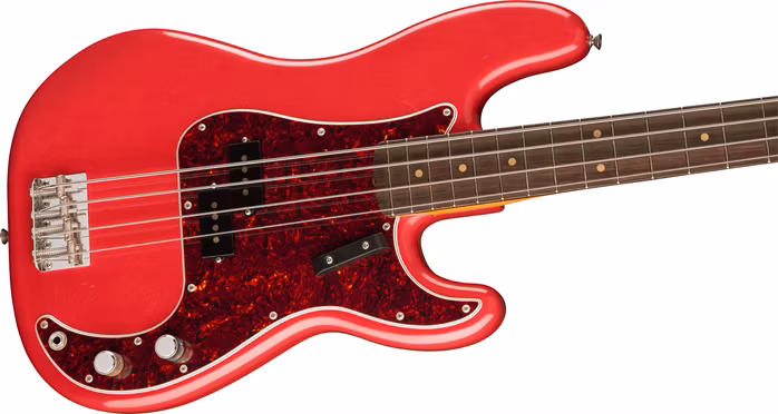 Fender Vintera II Road Worn 60s Precision Bass RW Fiesta Red - Elektromos basszusgitár