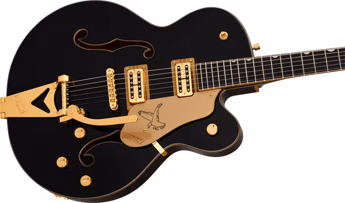Gretsch Synchromatic Falcon Hollow Body Single-Cut with Bigsby EB Black - Szemiakusztikus gitár
