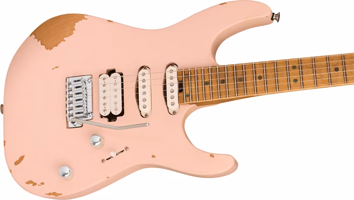 Charvel Pro-Mod Signature Rick Graham DK24 2PT CM Worn Shell Pink - Elektromos gitár