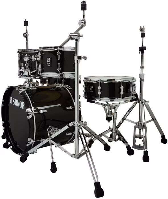 Sonor AQX Kids Black Midnight Sparkle 5 Piece Drum Set (kicsomagolt) - Dobszett
