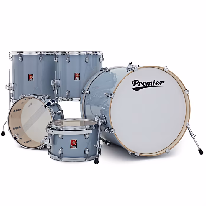 Premier Artist 22" 5pc Heavy Rock Shell Pack  Steel Grey - Dobszett