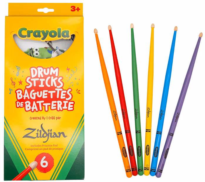Zildjian Crayola Kids Drumsticks - Gyerek hikoros dobverők