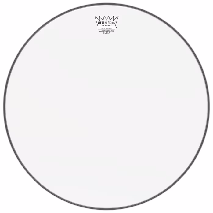 Remo 16" Classic Fit Ambassador Clear - Függőtam bőr