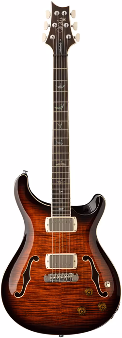 PRS SE Hollowbody II Piezo Orange Tiger Smokeburst 2026 - Szemiakusztikus gitár