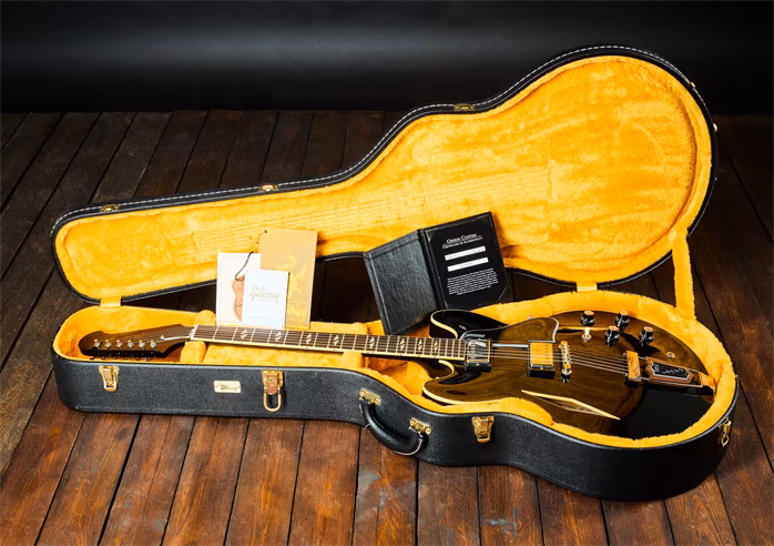 Gibson Custom Shop 2024 Trini Lopez Ebony VOS - Elektromos gitár