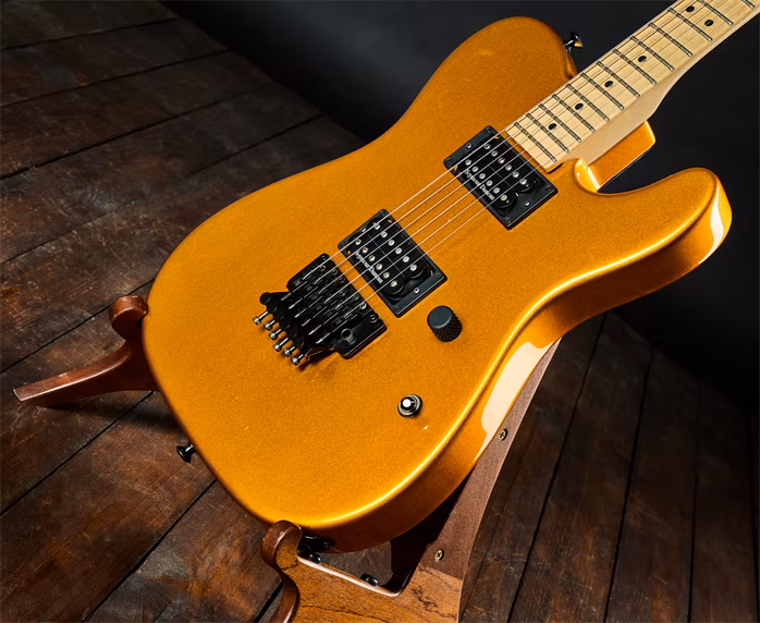Charvel 2007 San Dimas Style 2 HH FR Pegan Gold - Elektromos gitár