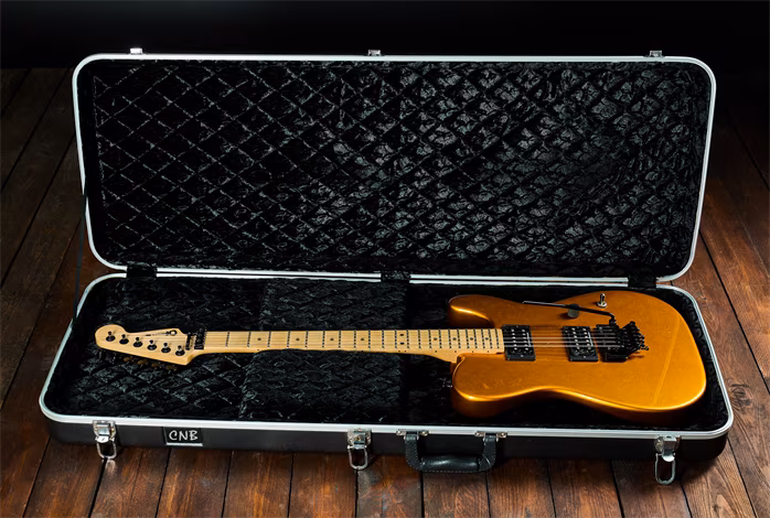 Charvel 2007 San Dimas Style 2 HH FR Pegan Gold - Elektromos gitár