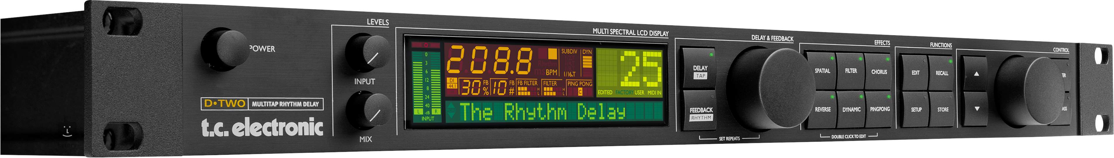 TC ELECTRONIC DTwo Multitap Rhythm Delay Rack gitár multieffekt