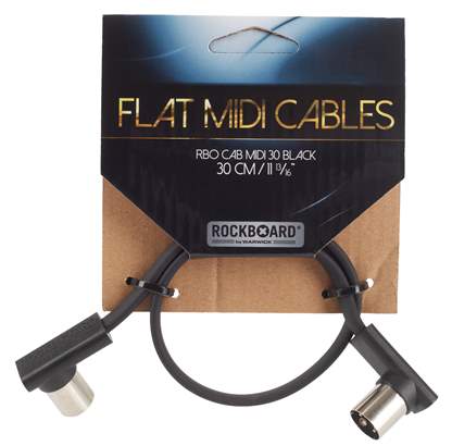 RockBoard Flat TRS to MIDI Cable, TRS-MIDI Type A - 60 cm « Câble MIDI