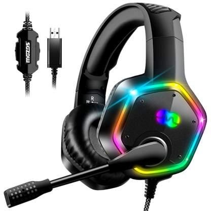 Over the ear outlet headphone with mic