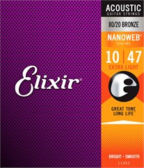 Elixir Nanoweb 80/20 Bronze Extra Light