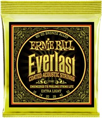 Ernie Ball 2560 Everlast 80/20 Bronze Extra Light