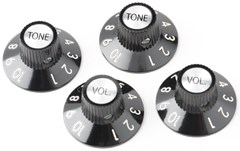 Fender 72 Telecaster Custom Knobs, Black