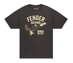 Fender Wings To Fly T-Shirt Vintage Black S