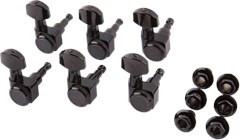 Fender Locking Tuning Machines, Black (opened)