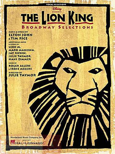 MS Disney Lion King Broadway Selection Revised PVG Soundtrack