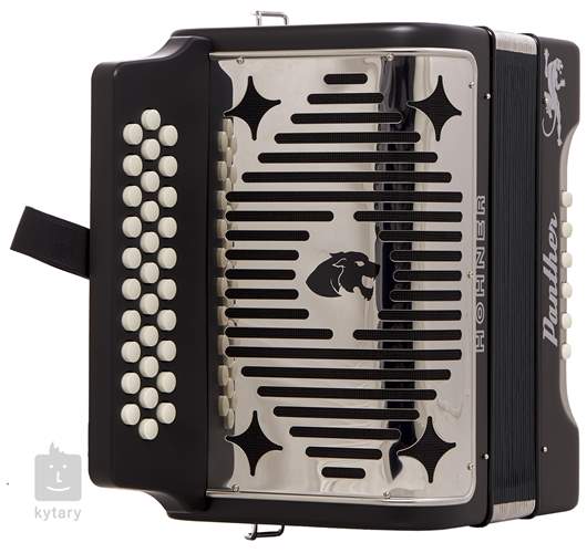HOHNER Panther GCF, black Diatonic Accordion Kytary.ie