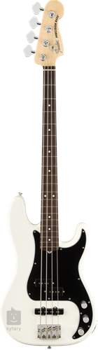 fender american performer precision bass rw arctic white