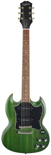 epiphone sg classic worn p90 green