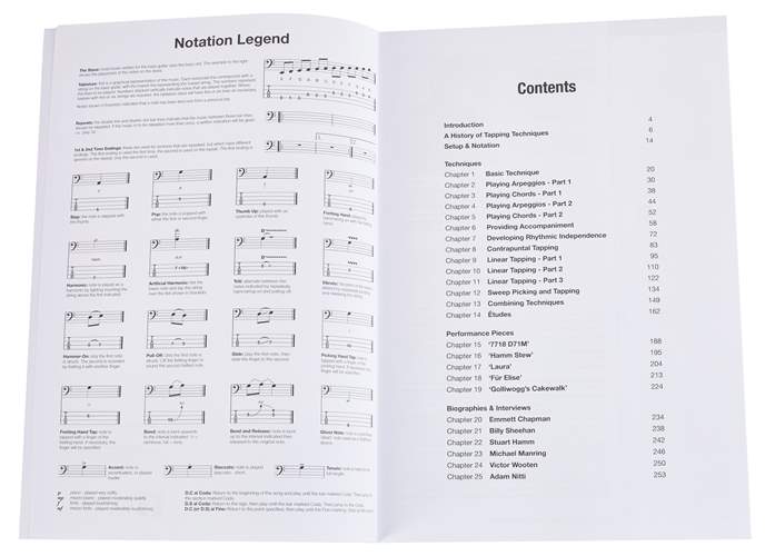 MS Ultimate Tapping for Bass Guitar Bass Guitar Lesson Book Kytary.ie