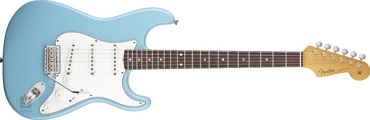 johnson blue electric guitar