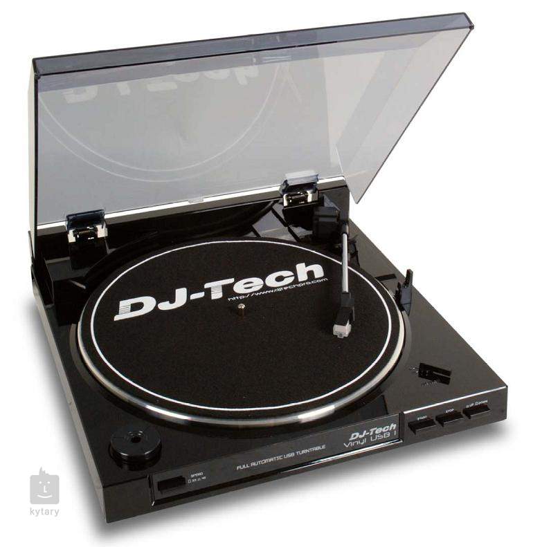 DJ-TECH DJ Vinyl USB 1 DJ Turntable with Belt Drive