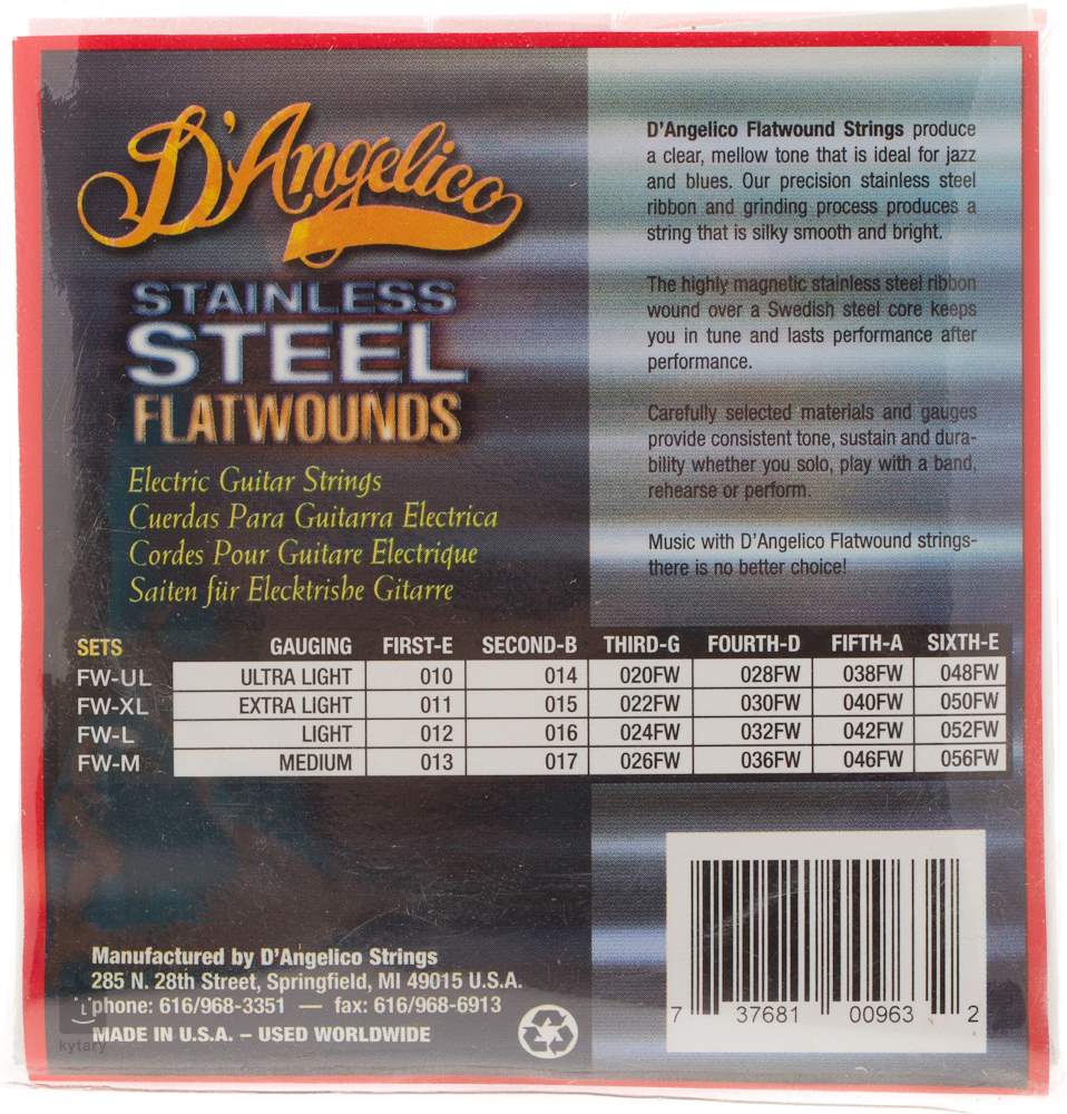 D ANGELICO FW L 13 56 Electric Guitar Strings Kytary.ie